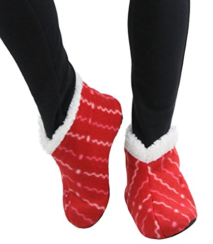 ToBeInStyle Women's Pack of 6 Heathered Bottom Grip Slipper Shoes4