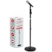 Pyle Universal Microphone Stand - M-6 Mic Mount Holder and Height Adjustable from 27.5" to 57.5" Inch High w/ Compact Round Base Plate - Quick Setting Lock-Tight Knob Lightweight and Reliable PMKS40