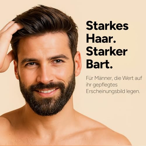 Haar Vitamine Haarausfall - 120 Kapseln I Hochdosiert mit Biotin, Zink, Selen, OPC, Hirse-Extrakt (reich an Silizium und Kieselerde) ohne chemische Haarwuchsmittel I Haarvitamine für Haar- & Bartwuchs