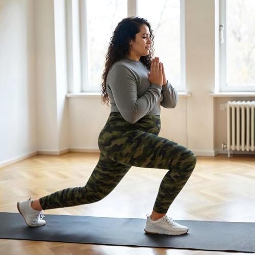 3 Pack Plus Size Leggings with Pockets for Women - High Waisted Tummy Control Spandex Soft Black Workout Yoga Pants