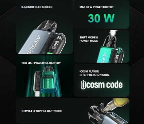 Voopoo Argus P2 Pod System Kit Nikotinfrei Farbe Grau – Bild 6