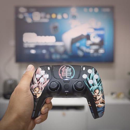 Baby Cuddle Box PS5_WITH_CGST_GOKU ROSE BLUE_M Gokku Custom Ps-5 Controller Wireless Compatible With Play-Station 5 Console By Bcb Controllers | Proudly Customized In Usa With Permanent Hydrodip Printing thumb #4