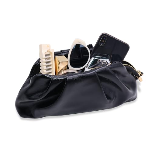 Pochette de soirée chic pour mariage et bal de fin d'année plissée - 7
