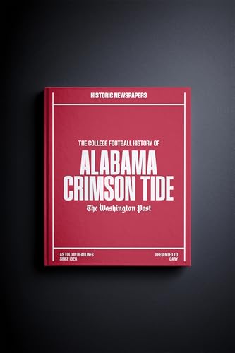 Signature gifts Alabama College Football Personalized Newspaper History Book, A3 Large Deluxe Hardcover - College Football Fan - Roll Tide - Students Keepsake Gift (Alabama Crimson Tide)