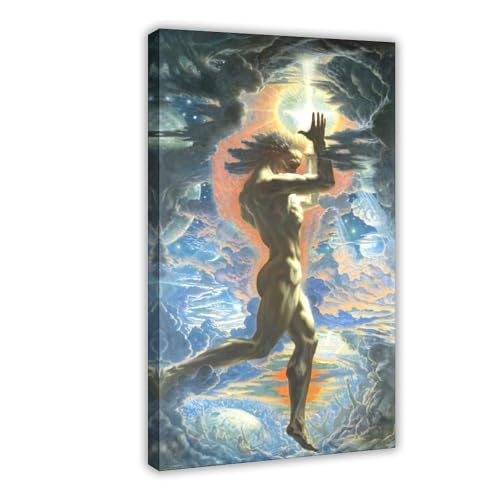 Jean Delville Prometheus toile de 1907 pour décorer un bureau moderne
