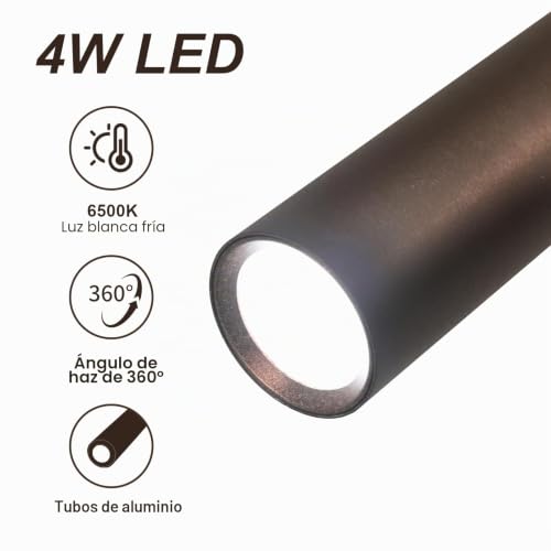 Lámpara de pared de rotación flexible de 360 grados para interior 6