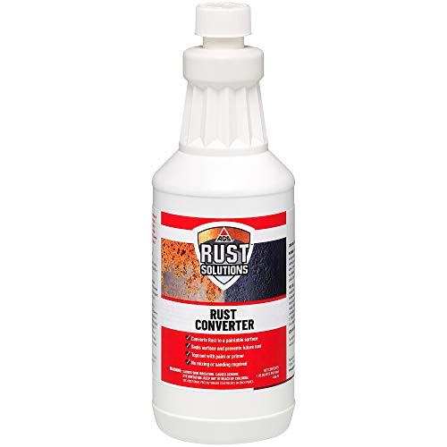 AGS Rust Solutions Apply Over Rust Converter and Reformer, 1 Quart - Converts Rust to Protective Coating, Stops Rust from Spreading