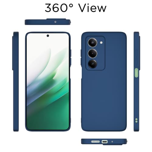 Image of Outlouders Back Cover for Redmi 15 5G | Camera Protection | Durable Soft Matte Silicone Bumper Case (Blue)