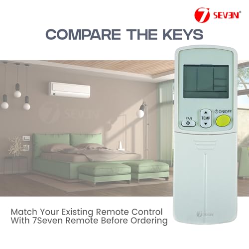 Image of 7SEVEN Compatible Daikin Ac Remote Original BRC4C151 BRC4C152 BRC4C155 BRC4C158 Model 92A Suitable for Split and Window Air Conditioner and Replicate of Genuine Remotes