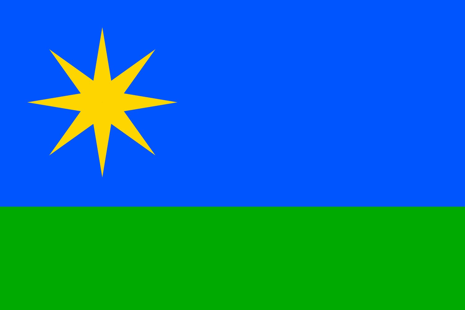 Drapeau de Šternberk grand format anti-effilochage pour remplacer vos vieux pavillons ternis