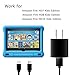 Kids Fire Tablet Charger with 5Ft Type C and Micro USB Cable Replacemet for Amazon Fire HD 7 8 10 Kids Edition,Kindle Kids Edition,Amazon Kids Kindle Charger