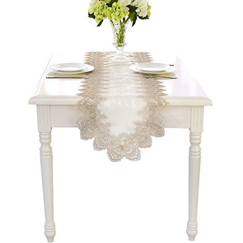 Chemin de table 40x310 cm nappe décoration table à thé et placard en polyester