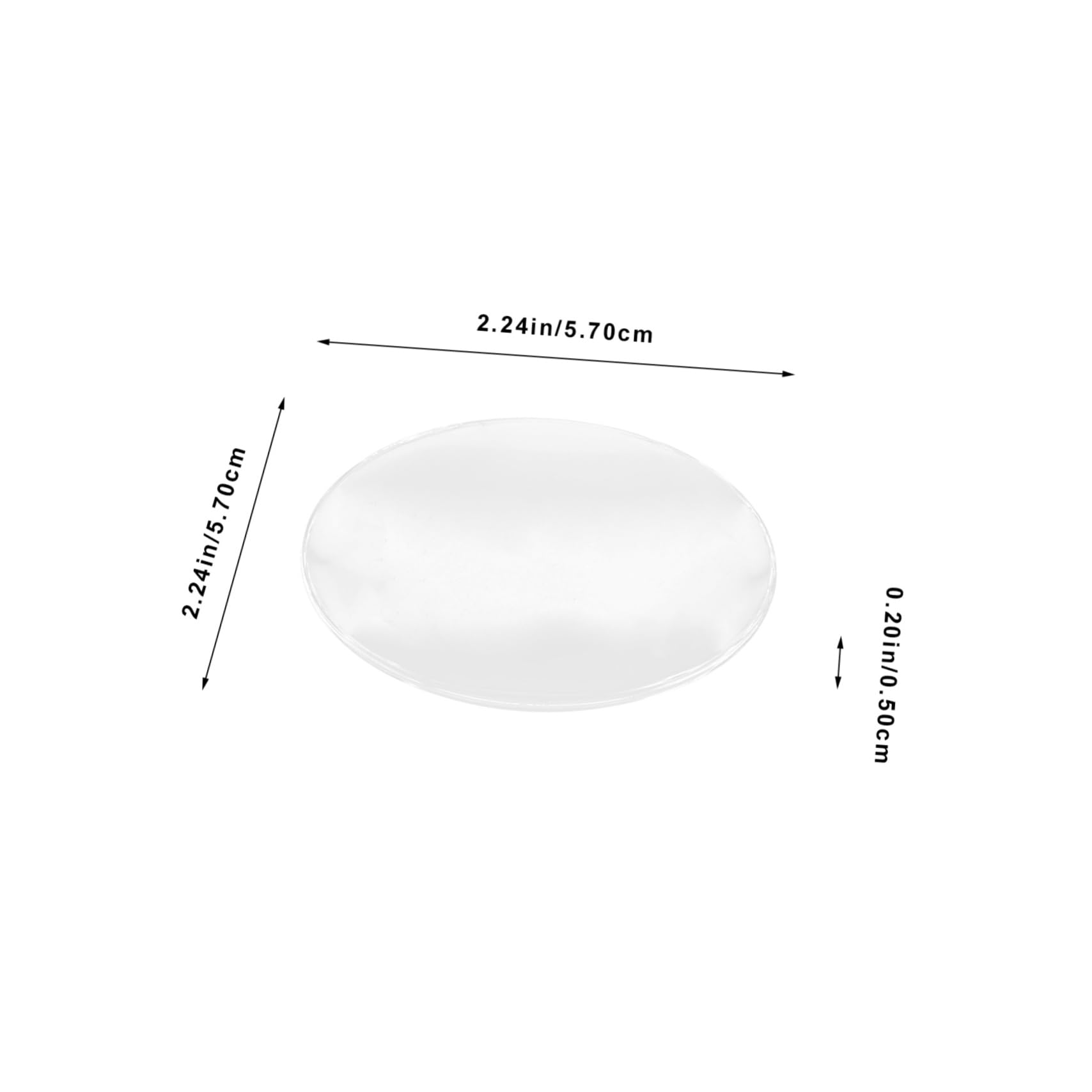 PACKOVE 10Pcs Clear Acrylic Reading Magnifying Lens Portable Magnification Accessories for Magnifier Making Easy to Install and Replace Durable and