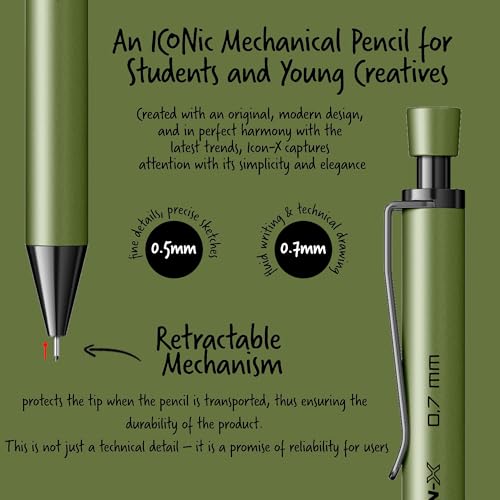 Image of Scrikss 0.7mm Mechanical Pencil | Green | Icon-x
