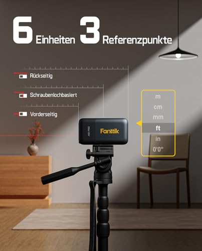 Fanttik A10 Pro 2-in-1 Laser Entfernungsmesser, HD IPS-Farbdisplay – Ansicht 5