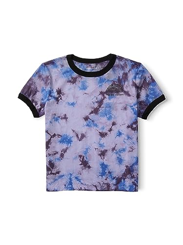 Happy Nation Girls Cotton Crewneck Ringer T Shirt