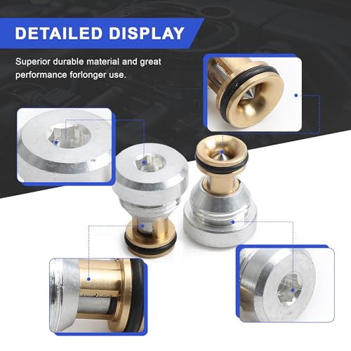 Image of 2PCS 059103175F 059103175A Oil Pressure Relief Valve Kit Compatible with VW Passat B5 Audi A4 Avant A6 A8 Quattro Skoda