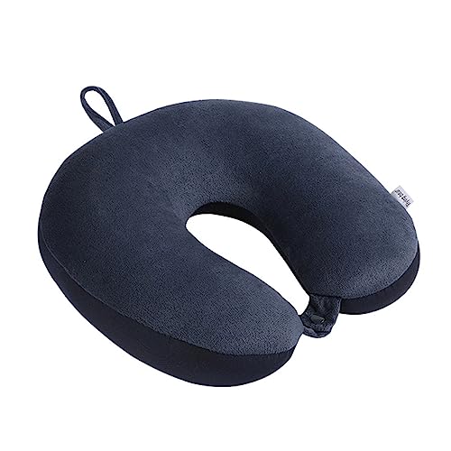 ACMEDE Coussin de Voyage à microbilles Oreiller de Voyage Coussin Tour de Cou Microbilles Voyage Oreiller de Soutien du Cou Oreiller de Voyage Doux en Forme de U pour...