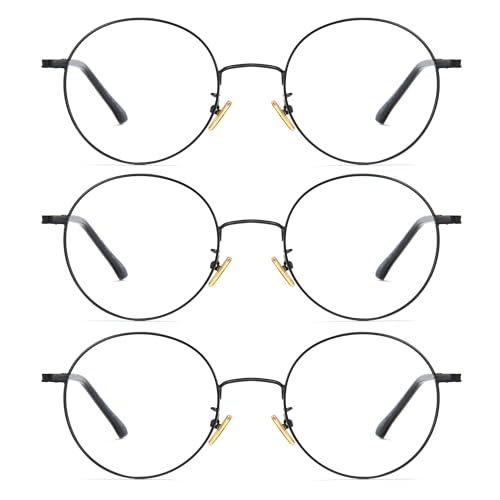 Image of Cyxus Blue Light Blocking Glasses - Lightweight Round Metal Frame Computer Eyewear, Anti Eye Strain Glasses for Men Women