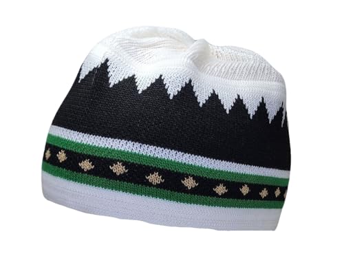 Set 4 Kufi Hat for Men Muslim AMN-225 Beanie Skull Cap Islam Taqiyah Takke Gift