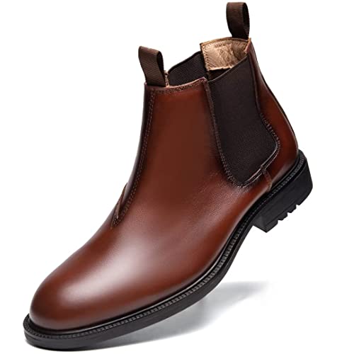Image of Arkbird Chelsea Ankle Boots for Men Genuine Leather Oxford Casual and Formal Dress Boot