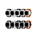 Rubber Watch Band Fit for Samsung Galaxy Watch Ultra 47mm Luxury Men Bracelet Sports Casual Fashion Watch Strap Correa(Silver orange)