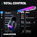 Logitech G Litra Beam LX Premium Dual-Sided RGB LED Streaming Key Light + Yeti GX Dynamic RGB Gaming Microphone with LIGHTSYNC, USB