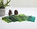 Lanyani Green Transparent Stained Glass Sheets for Craft, 6x4 inch Colored Textured Cathedral Glass Pack, 10 Sheets
