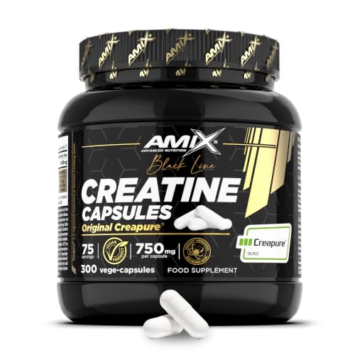 Amix™ Creatine Creapure® Capsules – Creatina monohidrato Creapure® en cápsulas vegetales, 300 caps