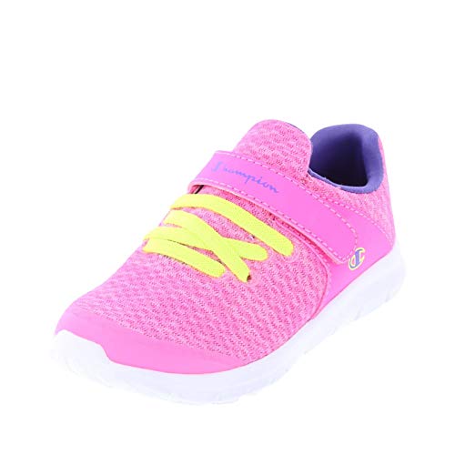 Champion Pink Purple Girls' Toddler Sockfit Strap Runner 5 Regular