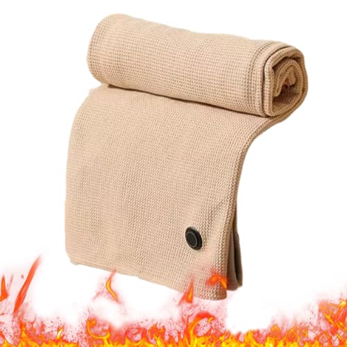 Manta Calentada Portátil | Bufanda Con 3 Estados De Calor | 4 Horas Apagado Automático,Para Mujeres Auto Camping Cama Hogar Viajes De Invierno