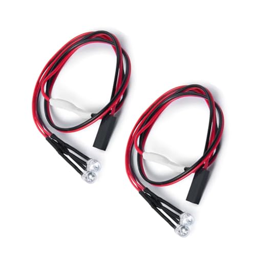 RC�N���[���[�p�A�b�v�O���[�h�p�[�c For Axial For SCX10 II 90046 1/10 RC �J�[ �g���b�N �A�N�Z�T���[ 4.5mm �� �� �� �� ���C�g �X�|�b�g���C�g �w�b�h���C�g ���� ���� RC �J�[ �p�[�c(White)