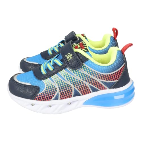 Chaussures de sport enfant Garvalín bleues anti-chute à scratch