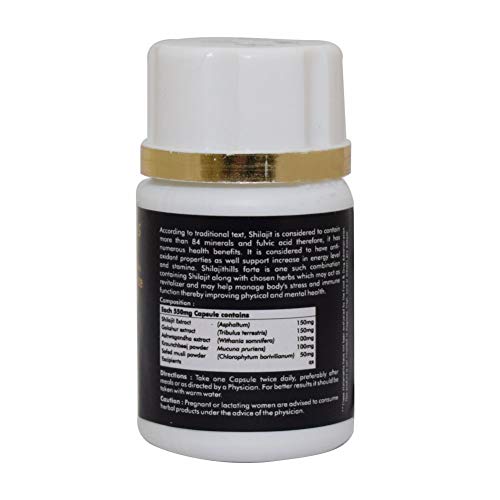 Herbal Hills Shilajit Forte Capsules (20 Capsules (Pack of 2)) - Image 4