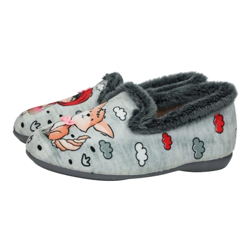 Chaussures fermées fille gris imprimé chaperon VULCA-BICHA 1243