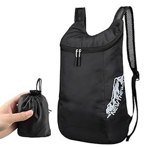 Foldable Backpack, Lightweight Backpack with Storage Bag Multipurpose Daypack for Outdoor Hiking Travelling Walking