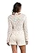 La Blanca Women's Long Sleeve Top with Crochet Edge, Ivory, Large