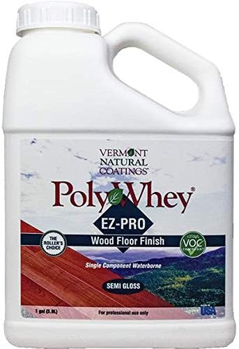 Vermont Natural Coatings PolyWhey EZ PRO Wood Floor Finish - Clear - Semi Gloss - Gallon (VNT-101070)