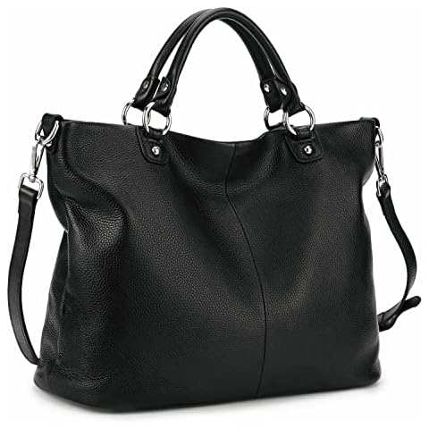Kattee Women's Soft Leather Tote Bag, Top Satchel Purses and Handbags Cover