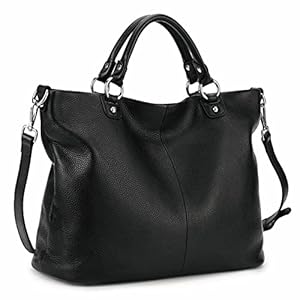 Kattee Women’s Soft Genuine Leather Tote Bag, Top Satchel Purses and Handbags