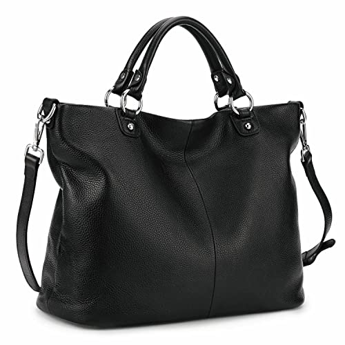 Kattee Women’s Soft Leather Tote Bag, Top Satchel Purses and Handbags