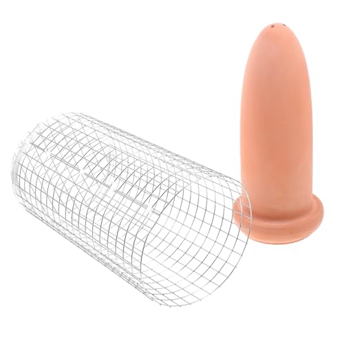 WEKAMOS 産卵桶 魚類繁殖用 陶製魚タンク装飾 大型 隔離網 水槽飾り 有用なフィルター機能付き