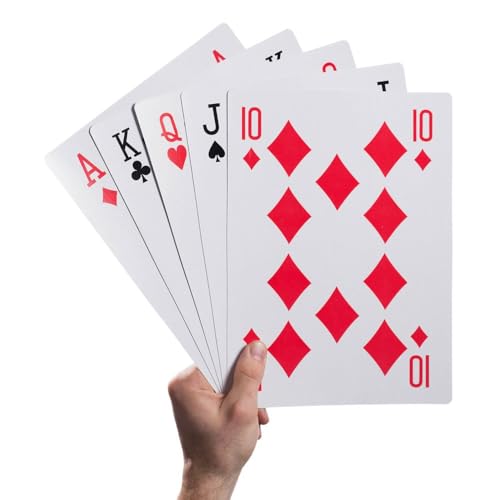 Baraja de naipes jumbo de 5x7 pulgadas para póker