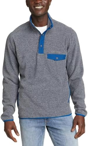 Eddie Bauer Chutes SNAP Mock Charcoal Heather