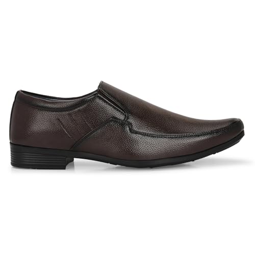 Image of Centrino Slip-On Men's Formal Shoe | Stylish with Soft Cushioned Insole | Sleek Slip-On Design for Formal Look | Durable with Anti-Skid Sole | Ideal for Office Wear (9287)