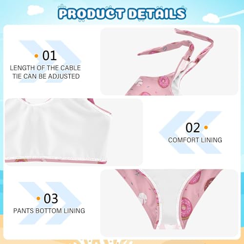 Image of Boccsty Cute Crab Red Blue Girls Swimsuits Kids Bikini Sets 2 Pcs Bathing Suit for 3T