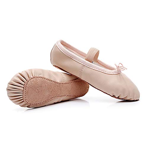 Zapatos de ballet de cuero TJ-QDPU con suela completa para mayor soporte 3