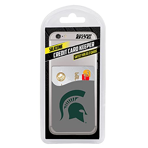 Silicone Credit Card Keeper/Phone Wallet (Michigan State Spartans) - Gray