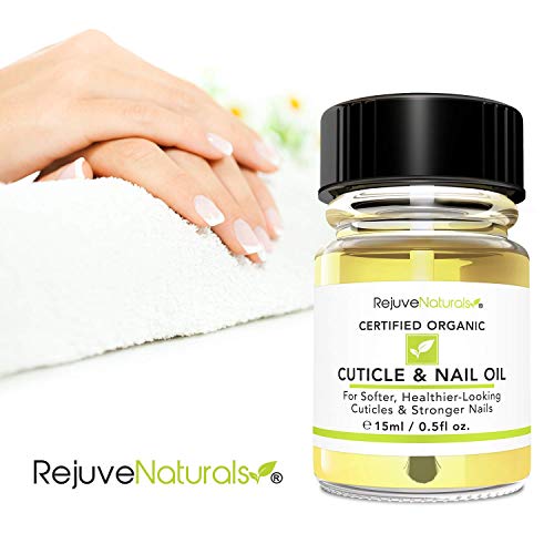 USDA Organic Cuticle Oil for Softer, Healthier Cuticles & Stronger Nails. Moisturizing & Healing Organic Jojoba, Olive, Camellia & Vitamin E Oils. For Peeling Cuticles, Splitting Nails & Cracked Skin.