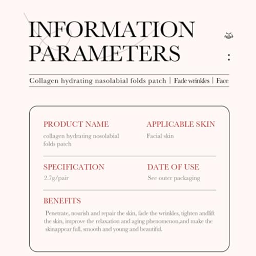 10 Blatt Nasolabialfaltenpflaster Für Frauen, Anti-Falten Patches, Antifalten-Pflaster für das Gesicht, Hautglättendes Gesichtsfaltenpad, Gesichtsfalten Entferner Streifen, 160 Stücke facial mask